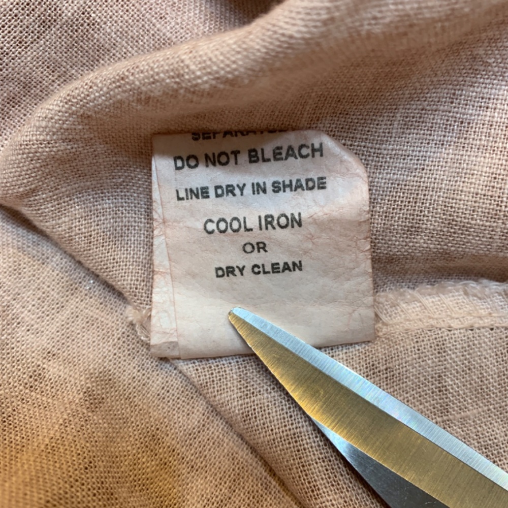 Francesca Bettini Linen Blend Button Up Shirt Womens Medium Italy Peachy Pink - Picture 11 of 12